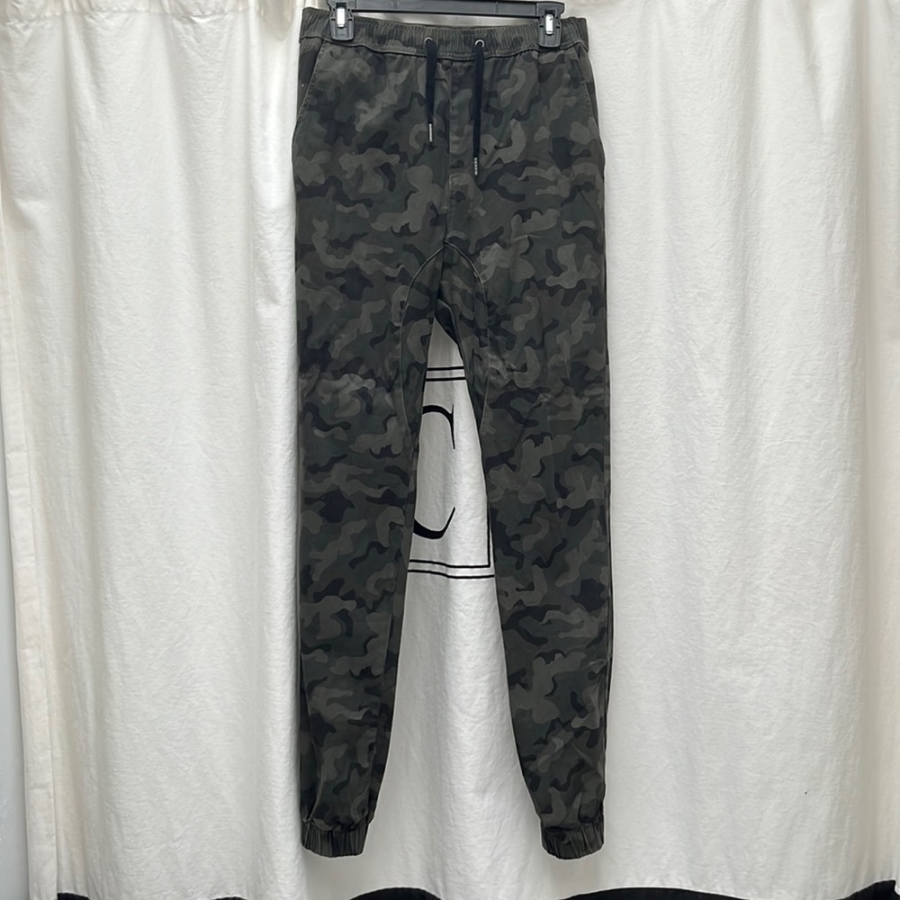 green camo joggers